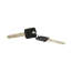 Ignition Switch Lock Cylinder & Keys - Black - 1992-96 Ford Truck, 1992-96 Ford Bronco