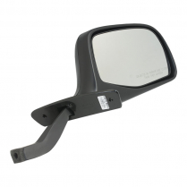 Outside Rear View Mirror Assembly - Right Hand - Manual - Black Cap - 1992-96 Ford Truck, 1992-96 Ford Bronco