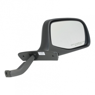 Outside Rear View Mirror Assembly - Right Hand - Manual - Chrome Cap - 1992-96 Ford Truck, 1992-96 Ford Bronco front view