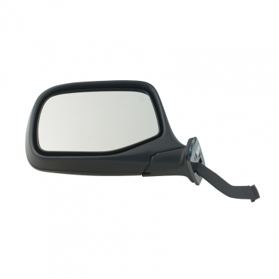 Outside Rear View Mirror Assembly - Left Hand - Manual - Chrome Cap - 1992-96 Ford Truck, 1992-96 Ford Bronco front view