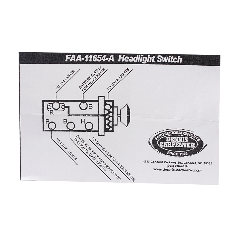 1956 Ford F100 Headlight Switch Wiring Diagram - Wiring Diagram