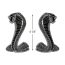 Cobra Snake Emblems - Peel & Stick Application - 4 1/4" tall - Universal