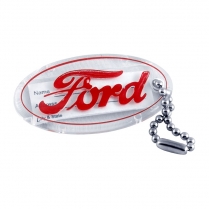 Red Ford Script Key Chain - Plastic