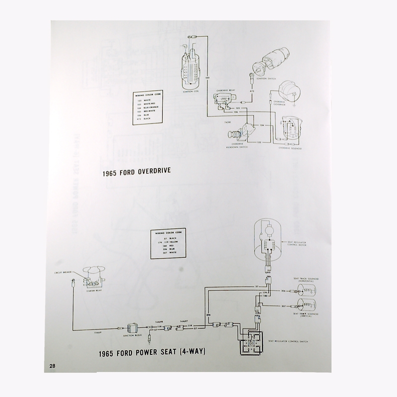 Book Wiring Diagram Manual Galaxie 1965 Ford Car Dennis Carpenter