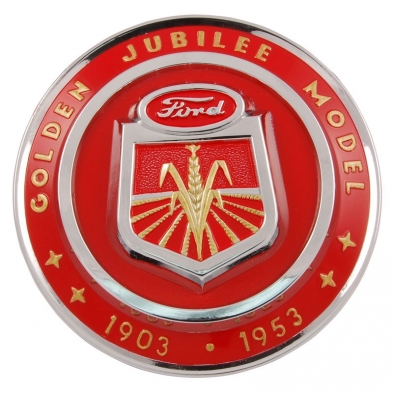 Hood Emblem For Golden Jubilee - 1953 Ford Tractor emblem view