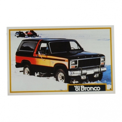 Postcard - Ford Dealership - 1981 Ford Bronco