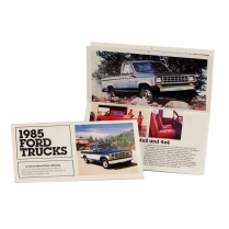 Pamphlet - Truck Line-Up - 1985 Ford Truck, 1985 Ford Bronco