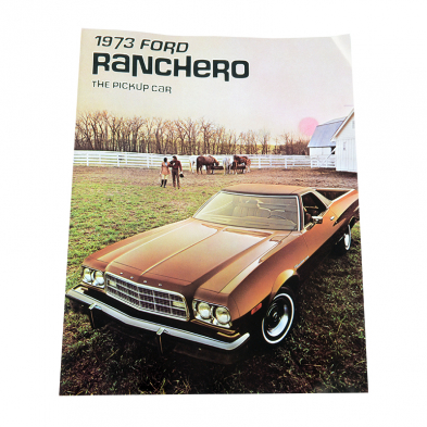 Ranchero Sales Brochure - 1973 Ford Ranchero Car cover view