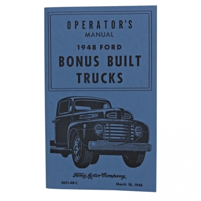 Operator's Manual - 1948 Ford Truck Cover photo