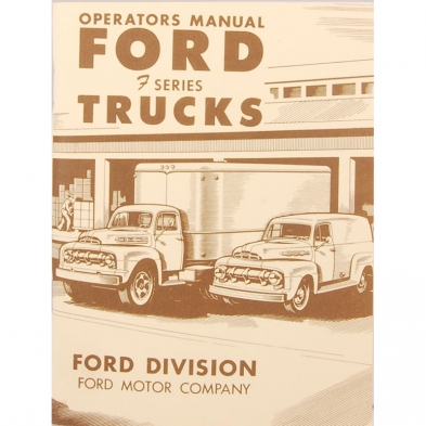 Operator's Manual - 1951-52 Ford Truck Cover photo