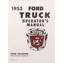 Operator's Manual - 1953 Ford Truck