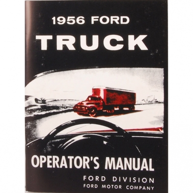 Operator's Manual - 1956 Ford Truck Cover photo