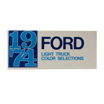 Color Selection Brochure - Light Truck - 1974 Ford Truck
