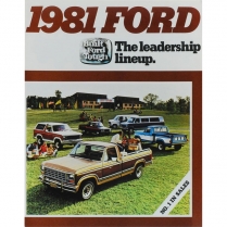 Sales Brochure - Foldout - 1981 Ford Bronco, Truck, and Econoline