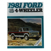 Sales Brochure - F-Series Truck - 4X4 - 1981 Ford Truck