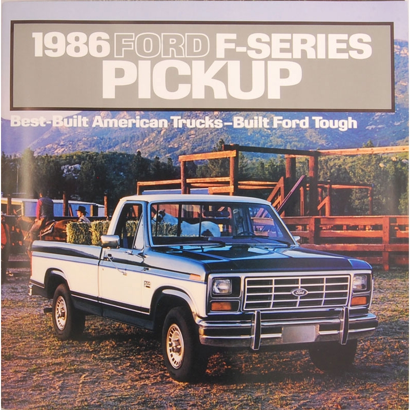Ranger Bronco F-150 Van PIckup 1986 Ford Trucks Sales Brochure 