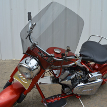 Classic Deuce Style Lucite Windshield - 1955-65 Cushman Scooter