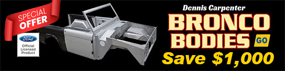 Get your early classic Ford Bronco body tub