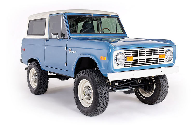 blue restored 1966-77 ford bronco 
