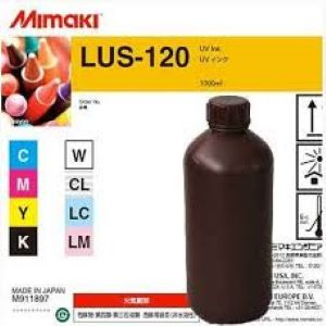 Black UV Curable LUS-120 1000cc Mimaki Ink Bottle