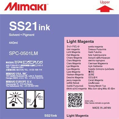 Light Magenta 440cc SS21 Mimaki Ink Cartridge Label
