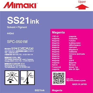 Magenta 440cc SS21 Mimaki Ink Cartridge Label