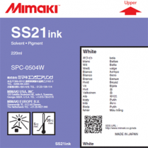 Mimaki Ink Cartridge SS21 Solvent 220cc (White)