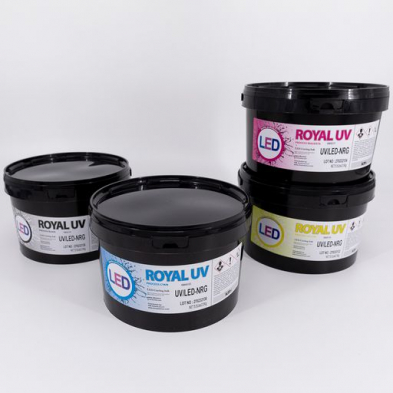 KMI Royal-UV/LED Process Black Ink - 5.5 lb. Can