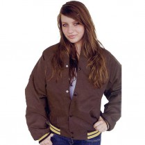 ASW Adult Oxford Quilt Lined Baseball Jacket