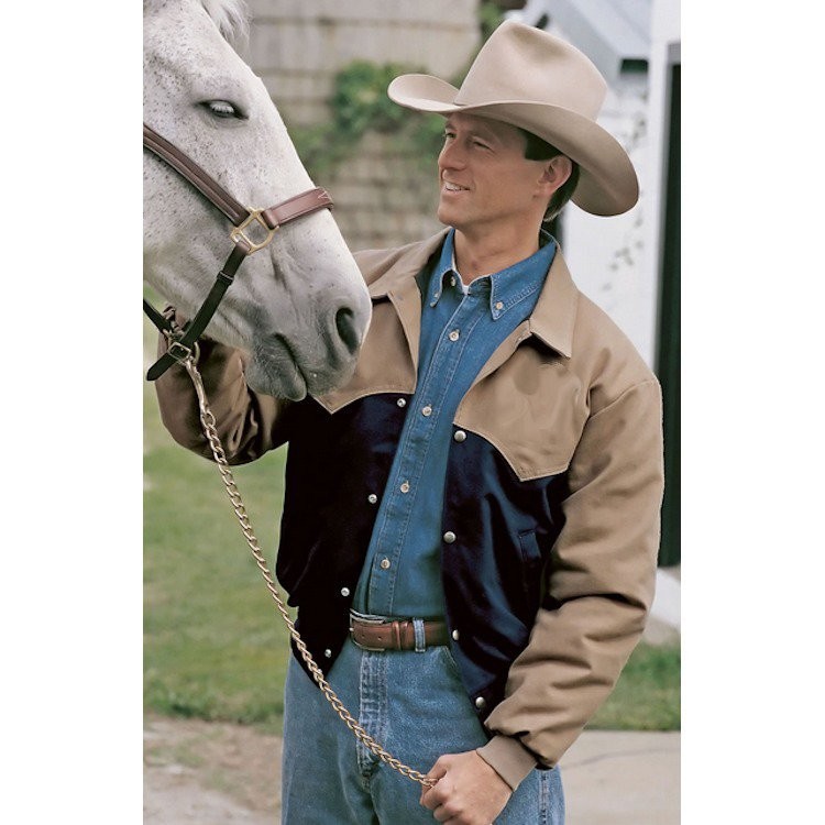 Blue Ranchwear Men's Copper Duck Canvas Button-Front Trucker Rust