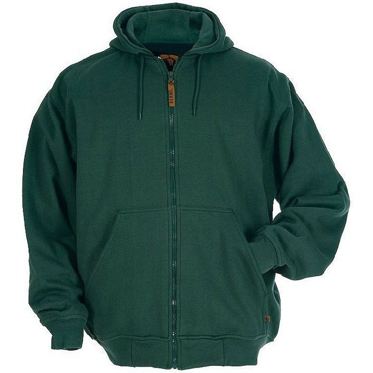 Berne Original Hooded Full Zip Sweatshirt-Thermal Lined