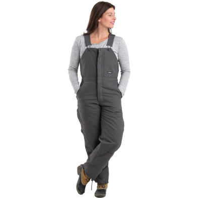 Berne Ladies' Washed Insulated Bib Overall Zip to Waist