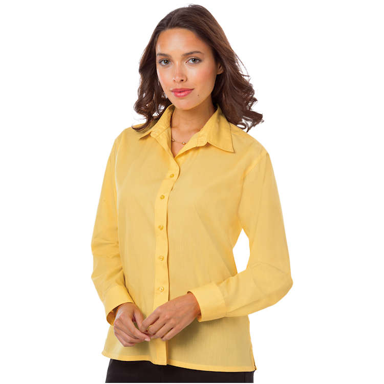 Blue Generation Ladies' Long Sleeve Value Poplin Shirt