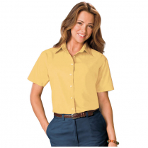 Blue Generation Ladies' Short Sleeve Value Poplin Shirt