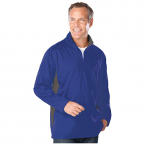 Blue Generation Men's Wicking Long Sleeve Zip Athletic Pullover