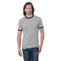 Bayside 6.1 oz. Unisex Short Sleeve Ringer Crew T-Shirt