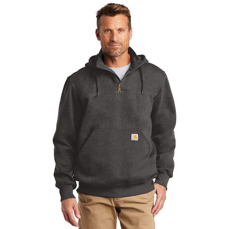 Carhartt Mens Big and Tall Big & Tall Rain Defender Paxton Quarter-Zip Sweatshirt 