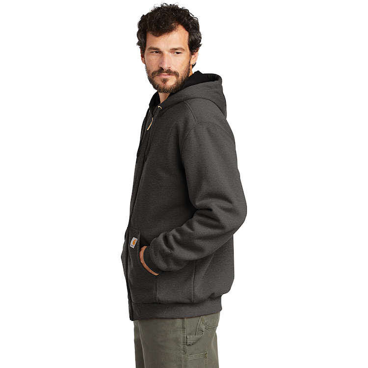 Carhartt Men's Rutland Thermal Lined Zip Front Sweatshirt Hoodie, Carbon  Heather, 3X-Large at  Men's Clothing store
