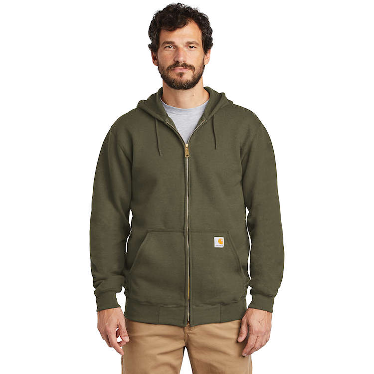 Carhartt Midweight Fleece Zip-Front Hooded Sweatshirt