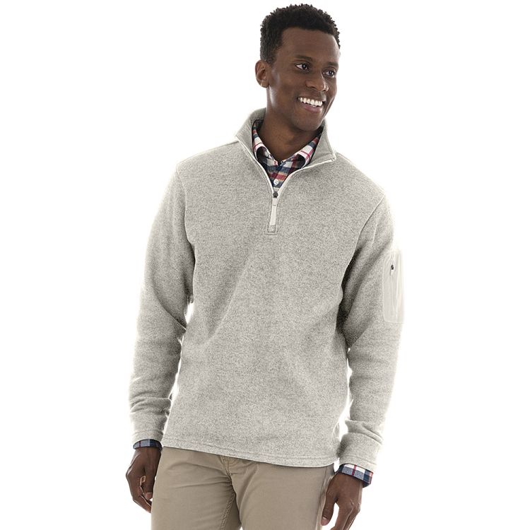 Harriton 8 oz. Fleece Quarter-Zip Fleece Pullover. Medium Charcoal :  : Clothing & Accessories