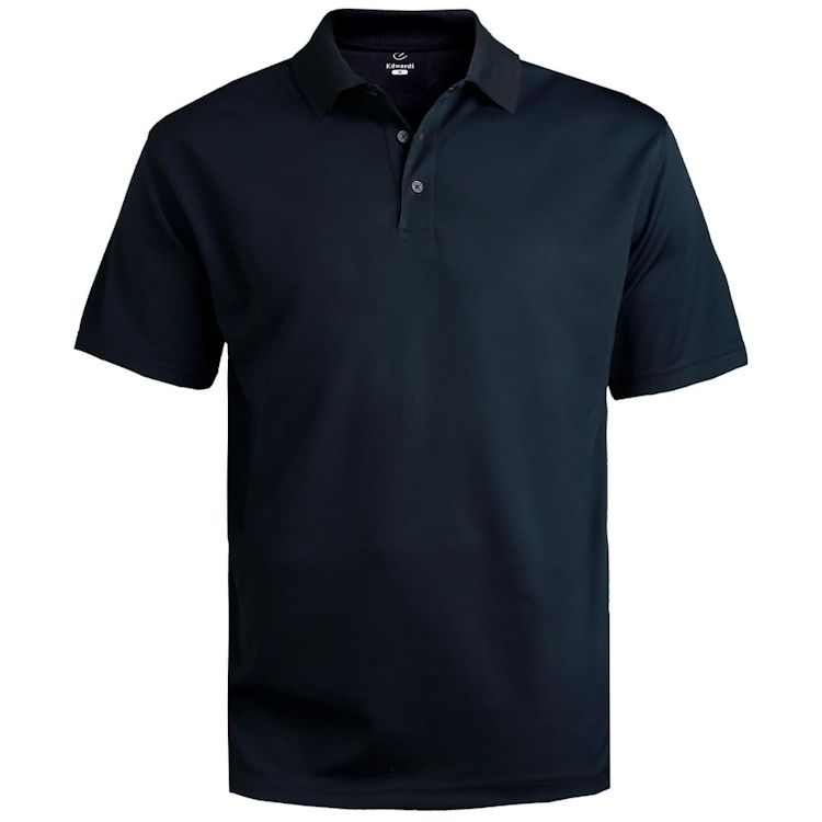 Edwards Garment Mens Dry-Mesh Hi-Performance Wrinkle Resistant Polo Shirt 
