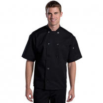 Edwards Classic Ten Button Short Sleeve Back Mesh Chef Coat