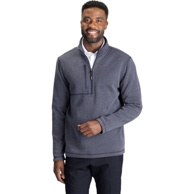 Men's Sweater Knit Jacket - On Model - Front