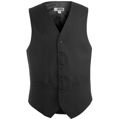 Edwards Men's 55% Polyester/45% Wool High Button V-Neck Dress Vest All ...