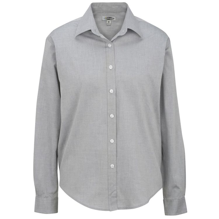 Edwards Women's Pinpoint Oxford Soft Collar Long Sleeve Shirt