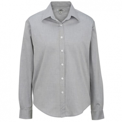 Edwards Women's Pinpoint Oxford Soft Collar Long Sleeve Shirt