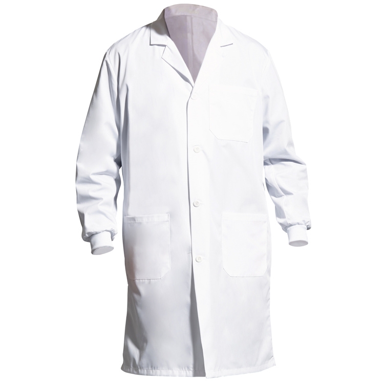 Poly/Cotton ESD Lab Coats, Knit Cuff, 3 Color and 3 Length Options, Each