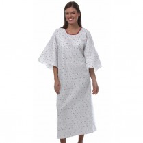Fashion Seal Premium Angle Back Overlap Patient Gown-51"