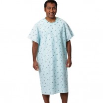 Fashion Seal Basic Full Back Overlap Patient Gown-45"