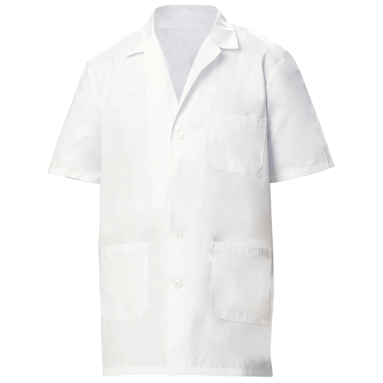 Short sleeve lab coat